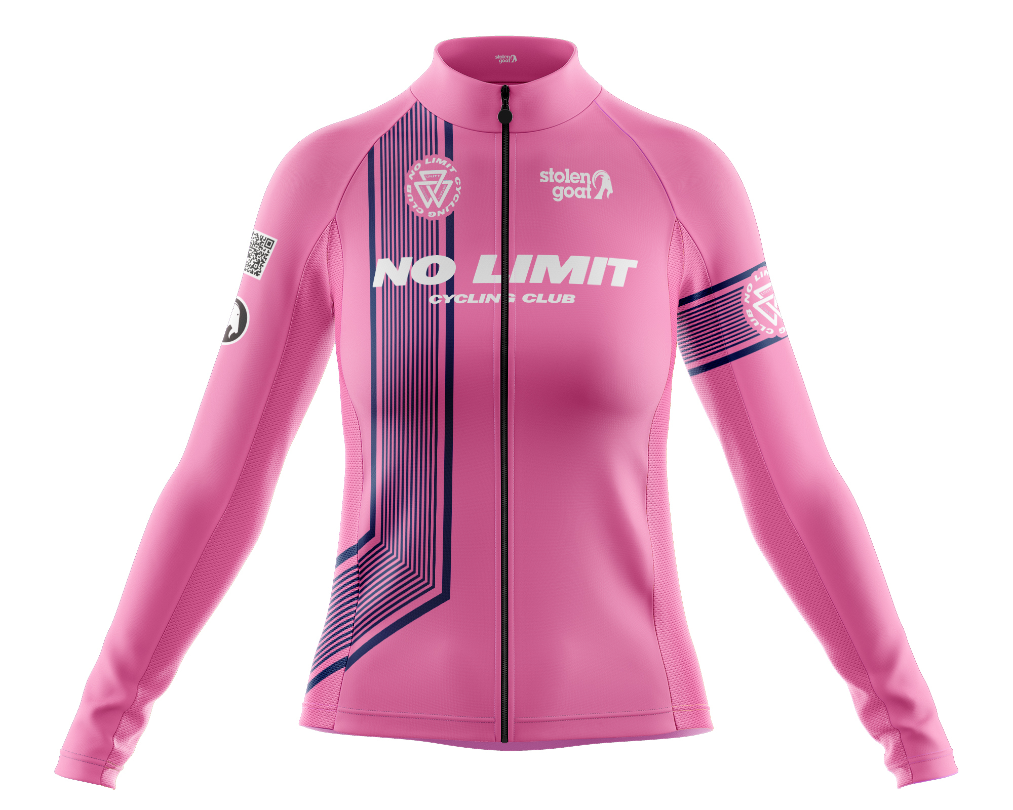 Womens No Limit Pink Ibex Everyday LS Jersey