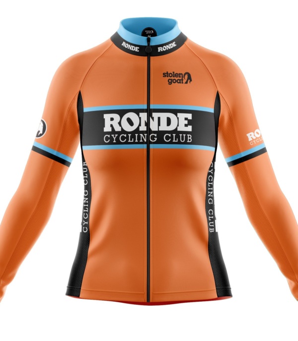 Women's Ronde CC Orange Thermal LS Jersey