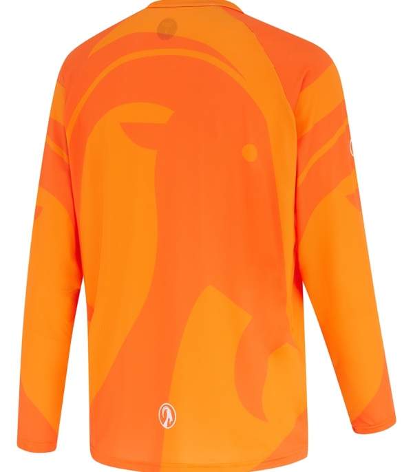 Men's Ronny Orange LS Run Top