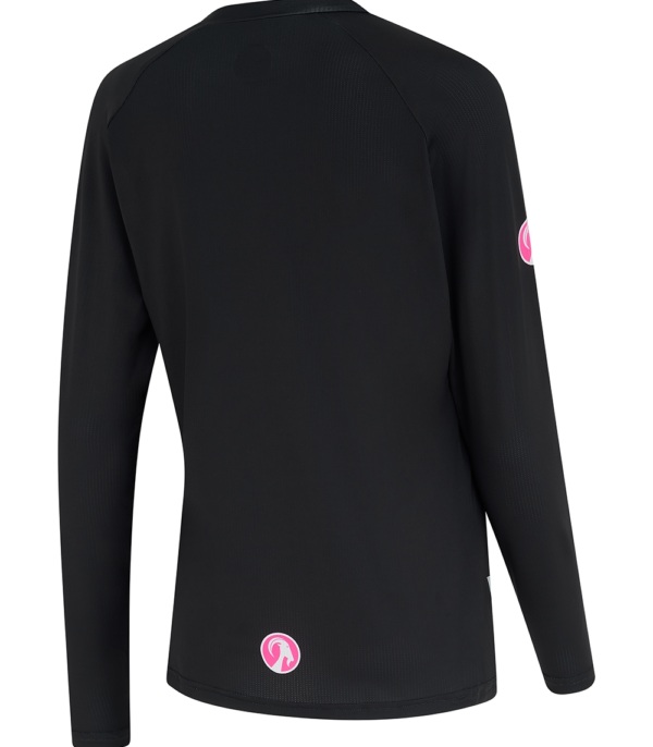 Women's Black LS Run Top