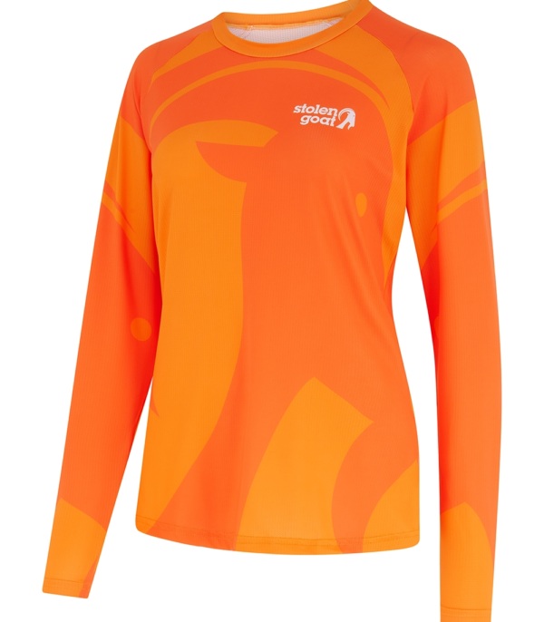 Women's Ronny Orange LS Run Top