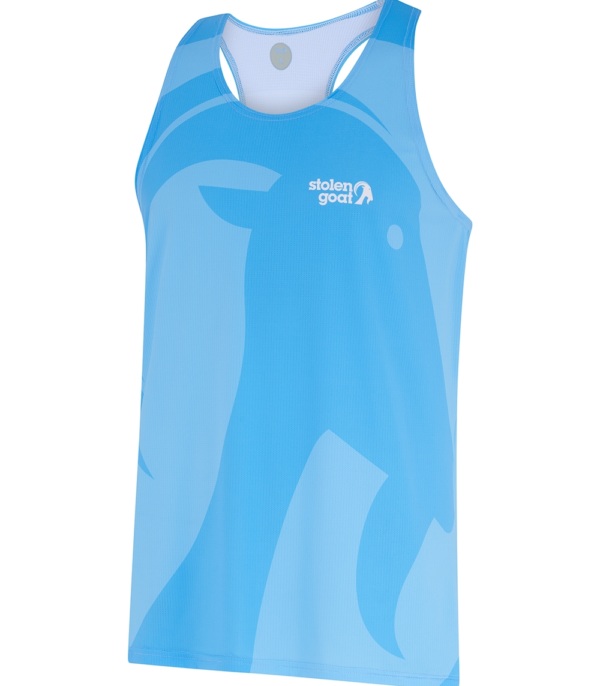 Men's Ronny Blue Run Singlet