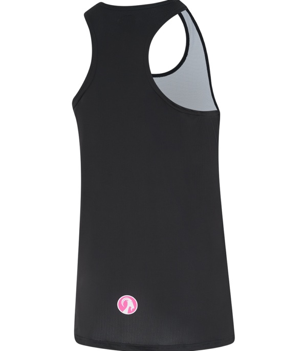 Women's Black Run Singlet