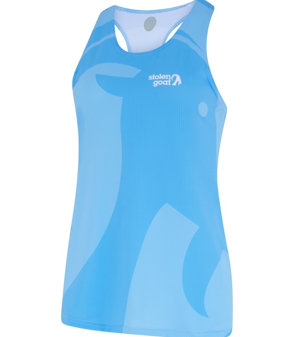 Women's Ronny Blue Run Singlet