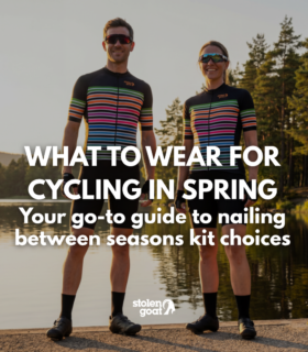 Stolen Goat spring cycling gear guide. What to wear for cycling in spring.
