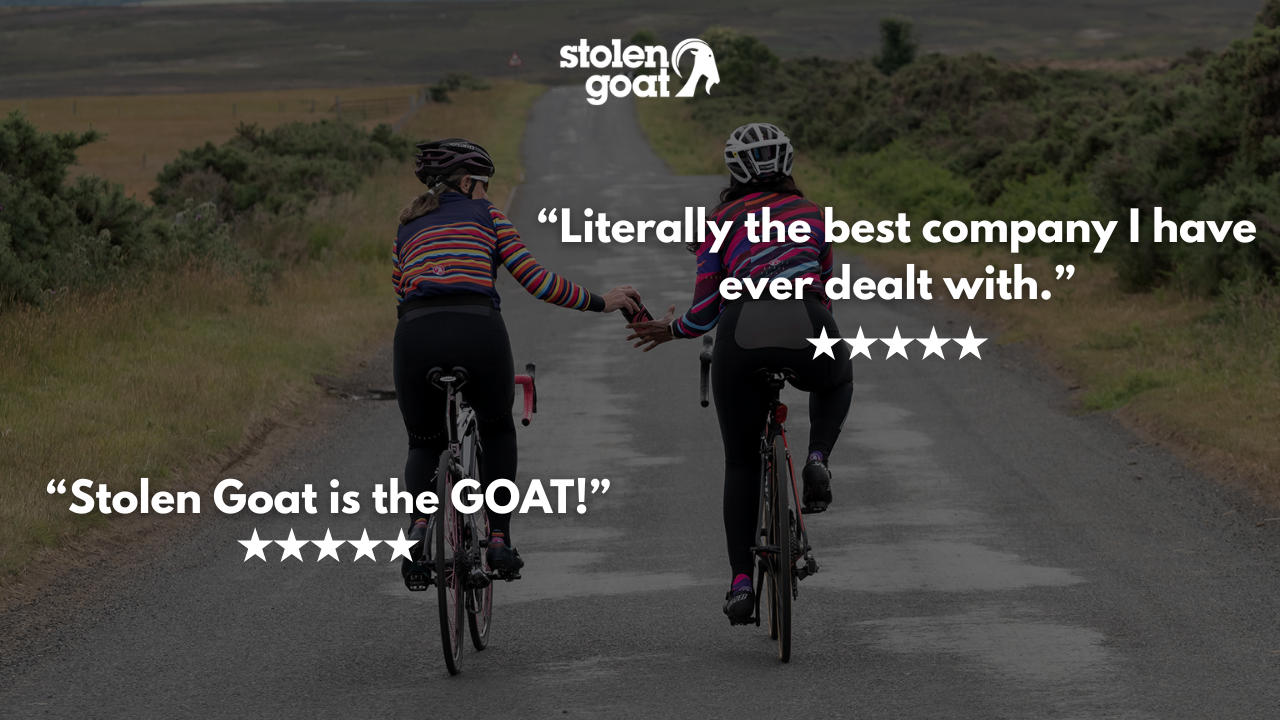 Stolen Goat customer reviews best cycling apparel 