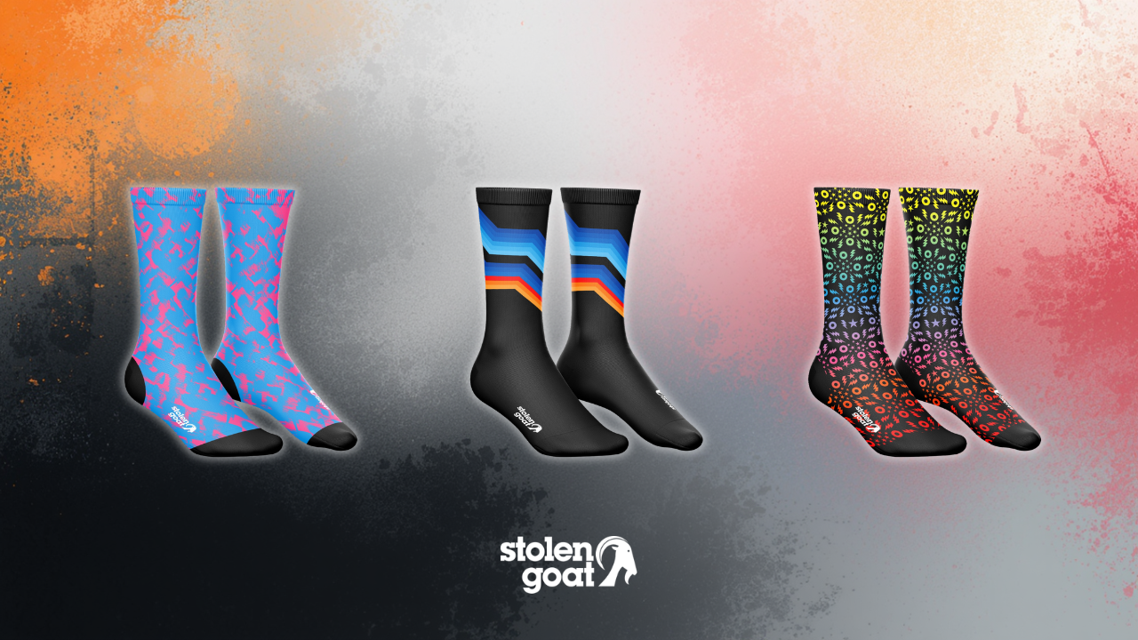 Stolen Goat cycling socks