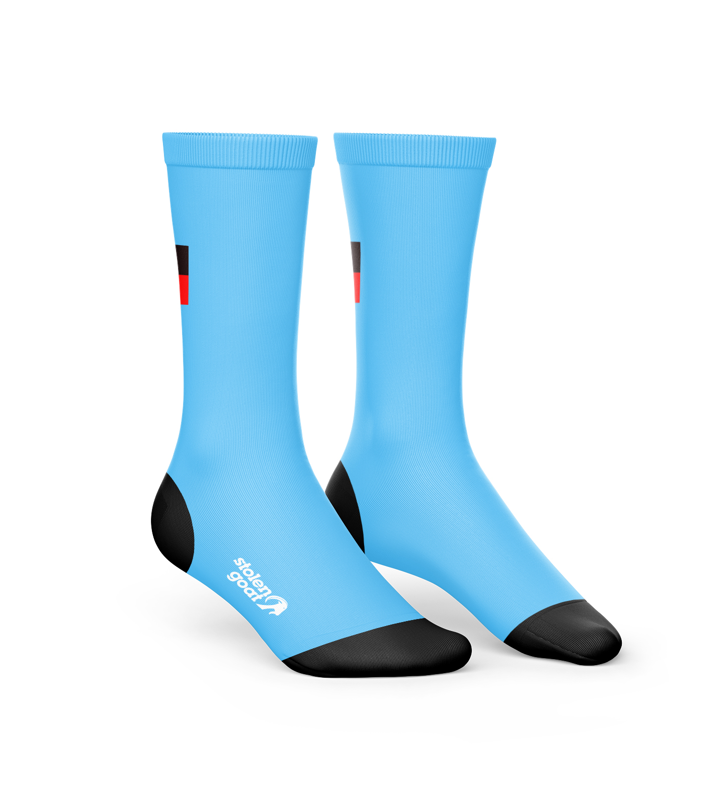 MSK65 Blue Printed Socks