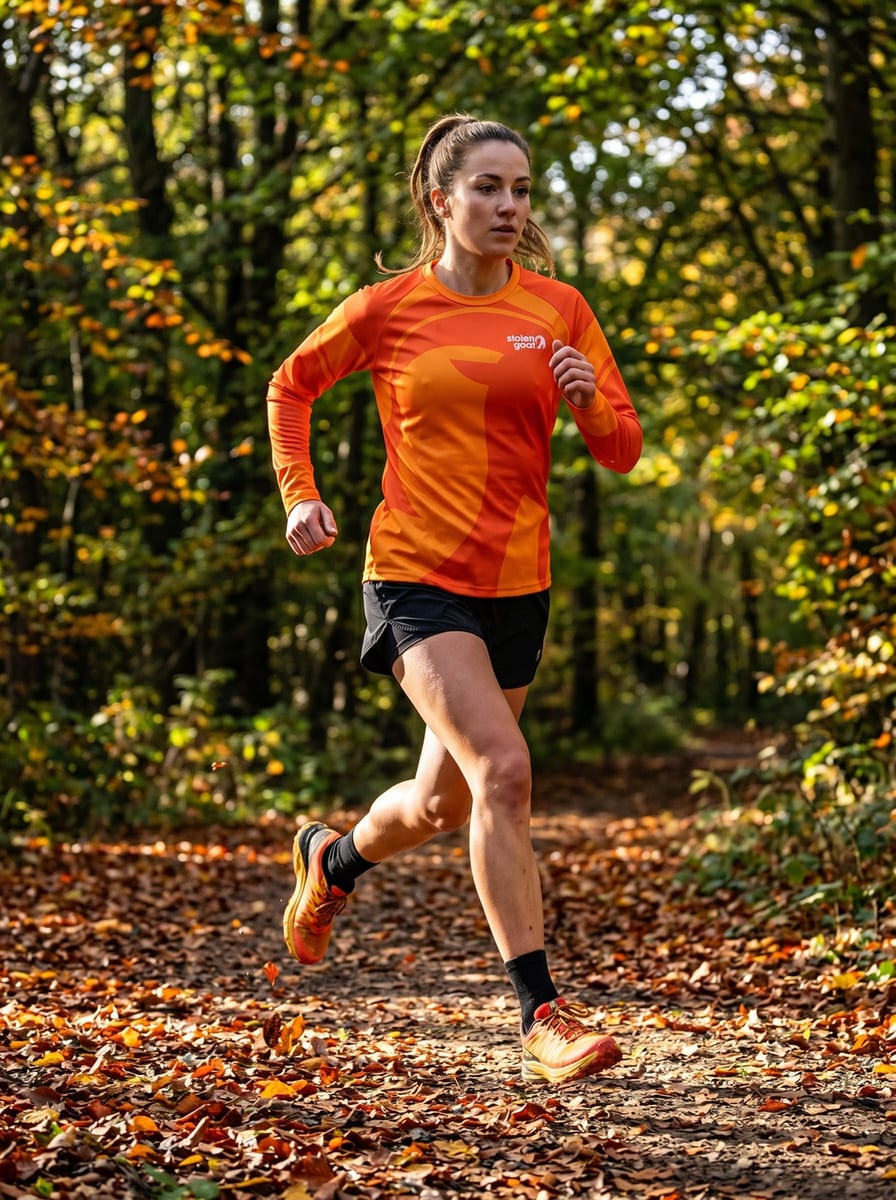 Ronny Orange Women’s LS Run Top