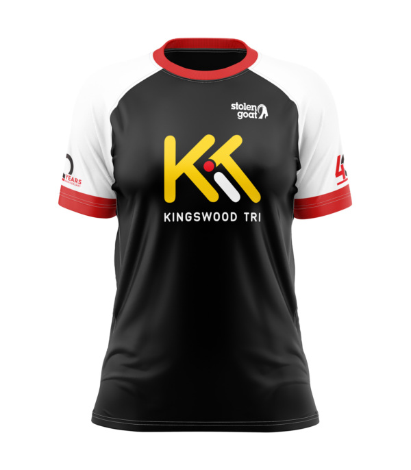 Womens Kingswood Tri 40th Anniversary White Run Top