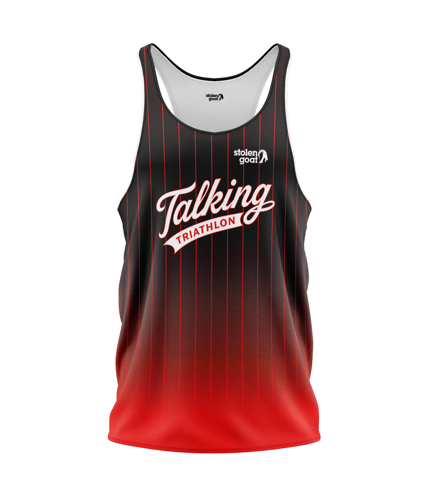 Mens Talking Triathlon Run Singlet